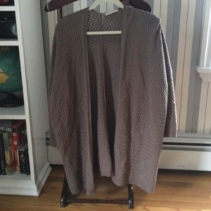 Basket weave taupe sweater